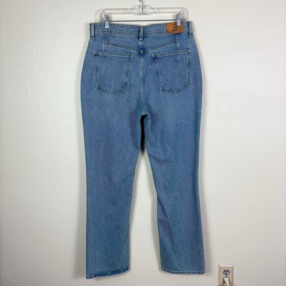 Free People We The Free Union Blue Xena High Rise Slim Straight Jeans - Picture 8 of 14